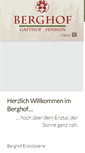 Mobile Screenshot of berghof-enzkloesterle.de